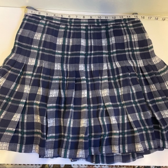 Joie Silk Plaid Pleated Mini Skirt - Picture 3 of 11